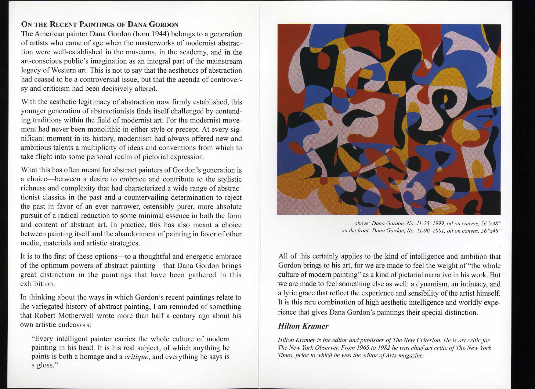 essay by Hilton Kramer